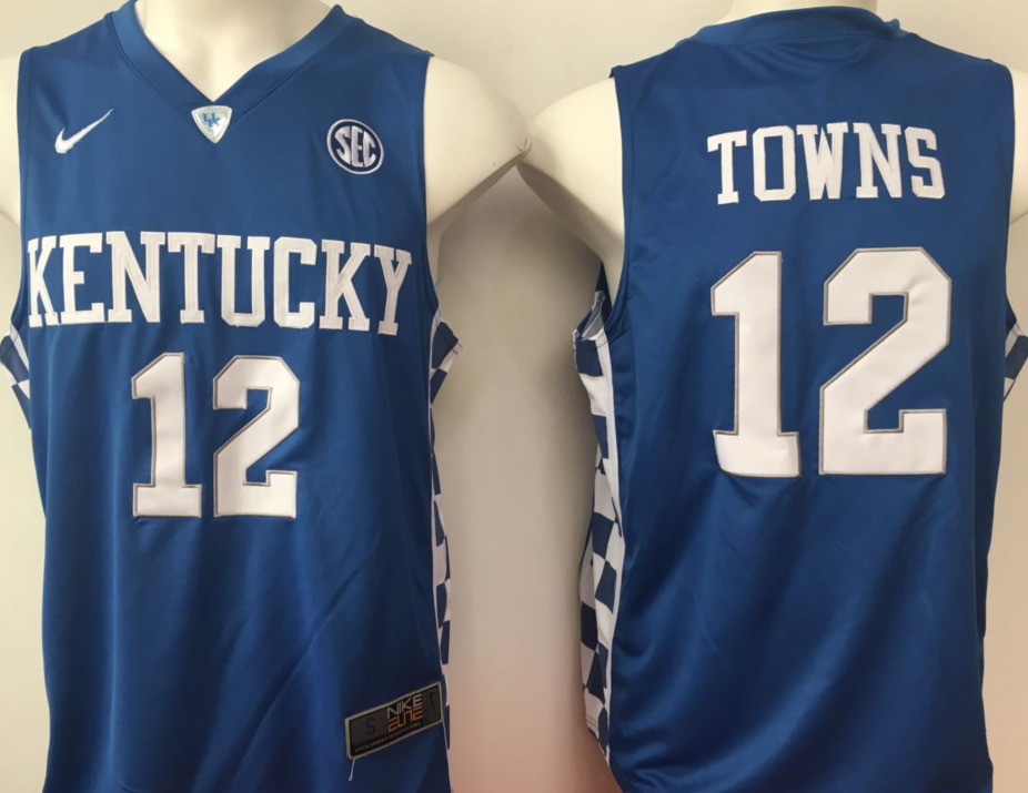 NCAA Men 2017 Kentucky Wildcats Blue 12 Towns